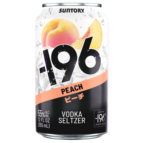 -196 Peach Seltzer 4pack