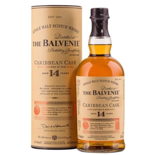 Balvenie scotch 14yr Caribbean cask