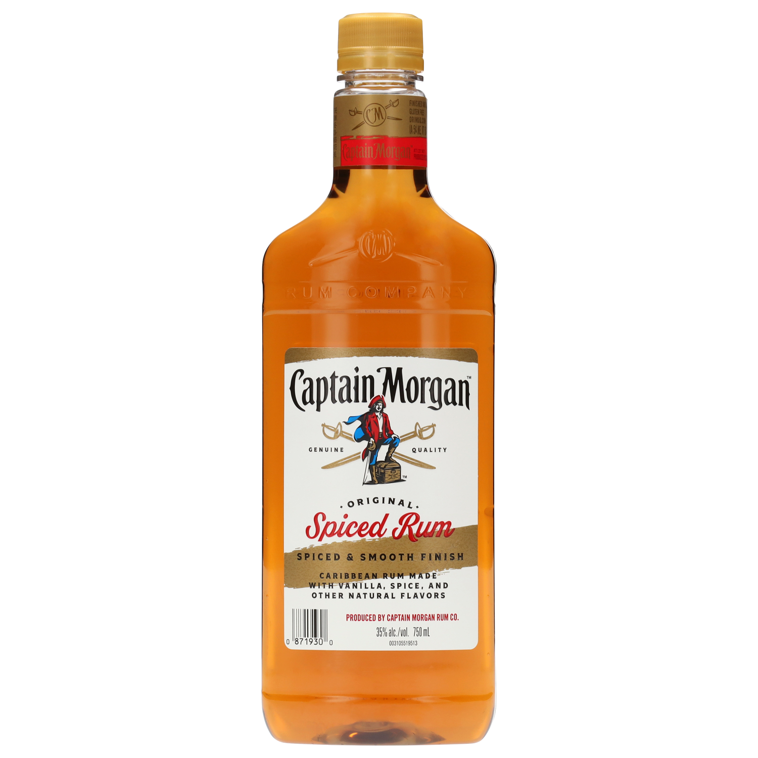 Captain Morgan Spiced Rum 750ml PET