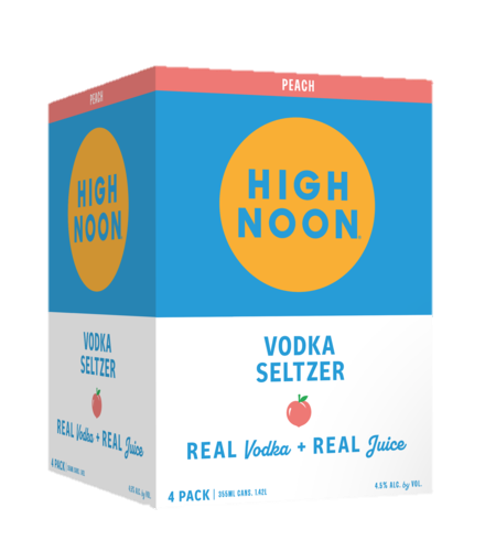 High Noon Peach 4 pack