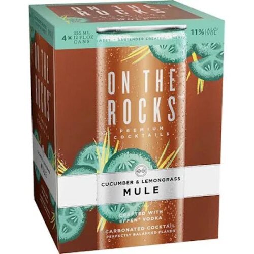 On the Rocks Cucumber Lemongrass Mule 4pack 355ml can