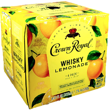 Crown Royal Can Whisky Lemonade 4pk
