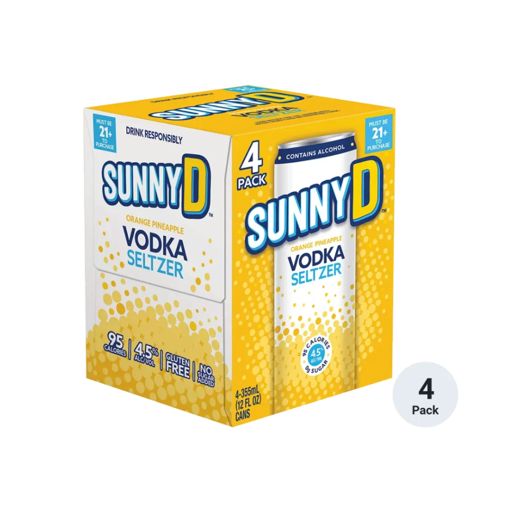 Sunny D Orange Pineapple 4 pk - 12oz.cans