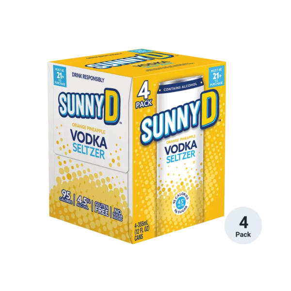 Sunny D Orange Pineapple 4 pk - 12oz.cans