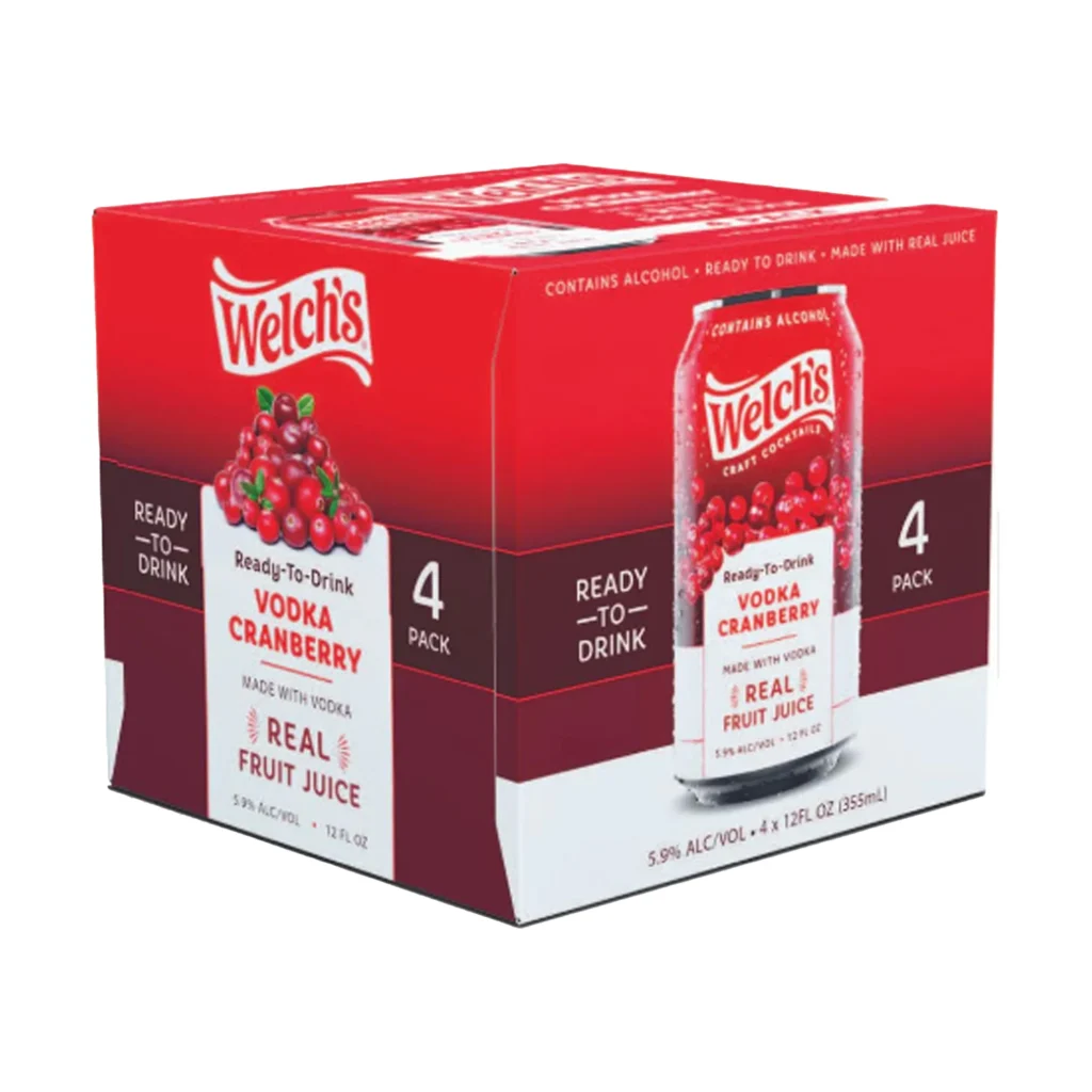 Welch's Vodka Cranberry 4pk - 12oz. Cans
