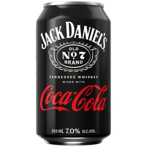 Jack Daniels and Coke Can