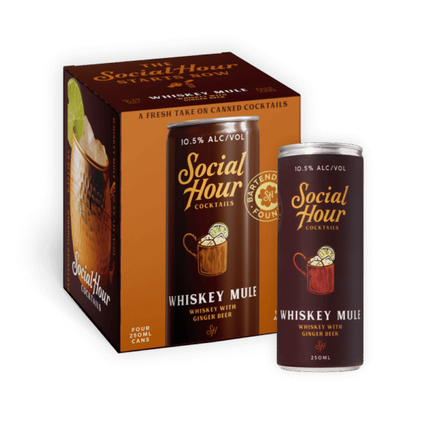 Social Hour Whiskey Mule 4 pack - 250ml