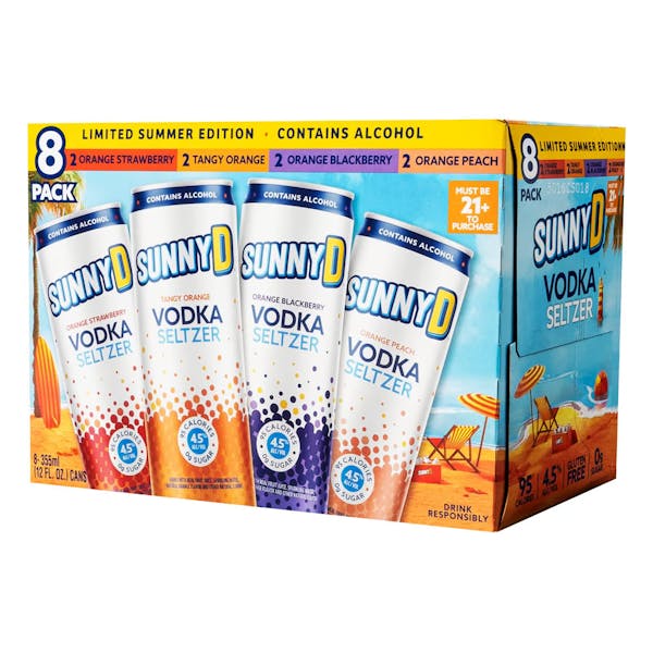 Sunny D Summer Edition 8pk  - 12oz.cans