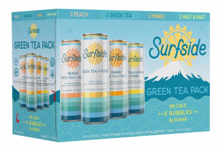Surfside Green Tea 8 Pack - 12oz.cans