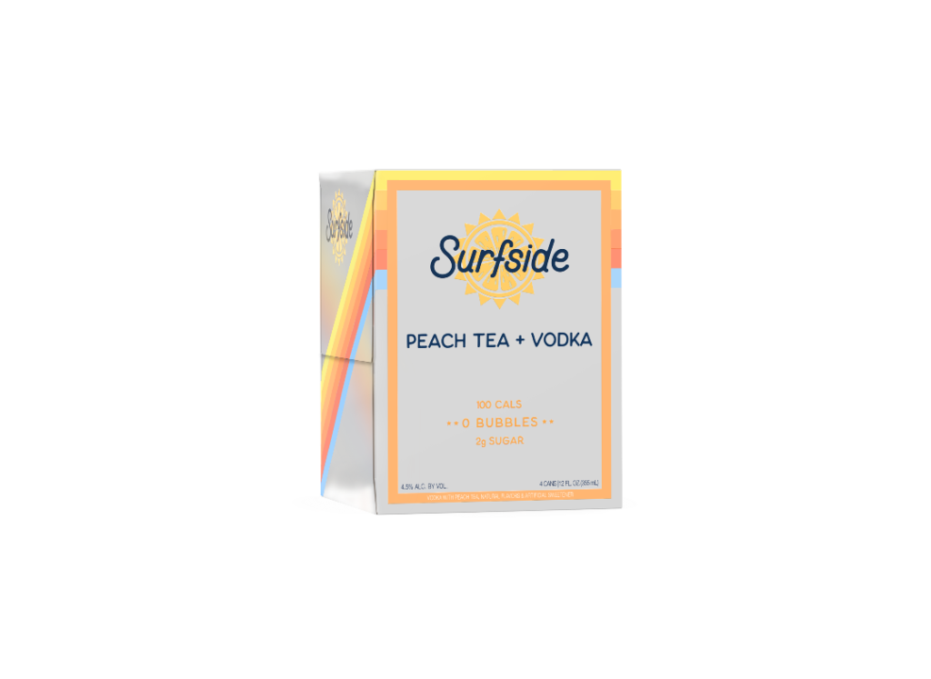 Surfside Peach Tea 4pk - 12oz.cans