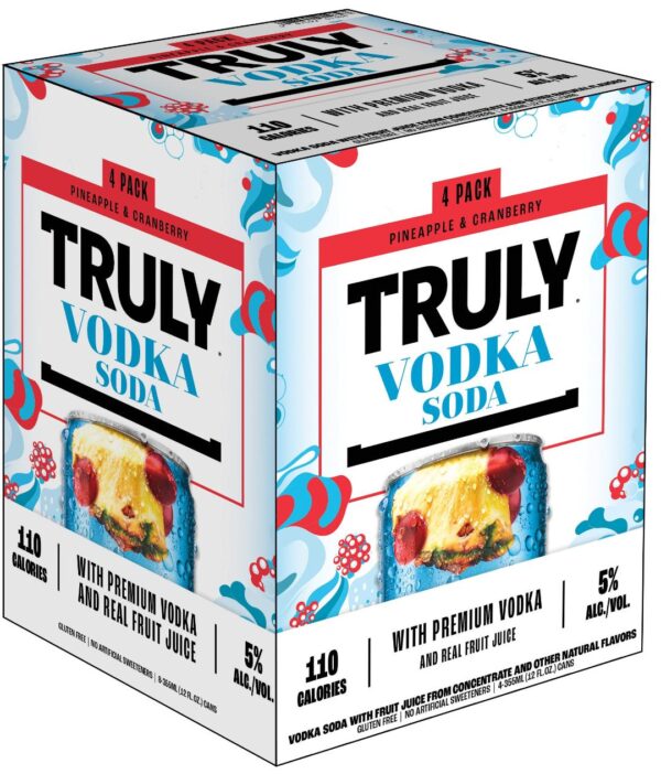 Truly Pineapple Cranberry 4 pack - 12 oz. cans