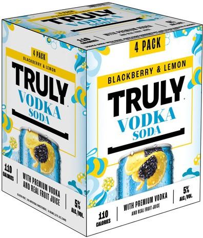 Truly Blackberry Lemon 4 pack - 12 oz. cans