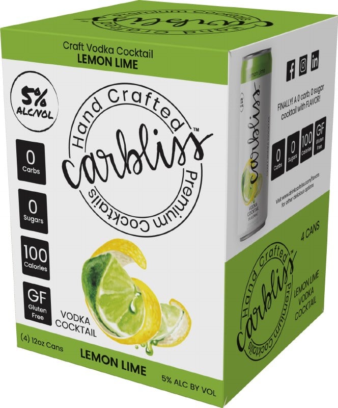 Carbliss Lemon Lime 4 pack - 12 oz.
