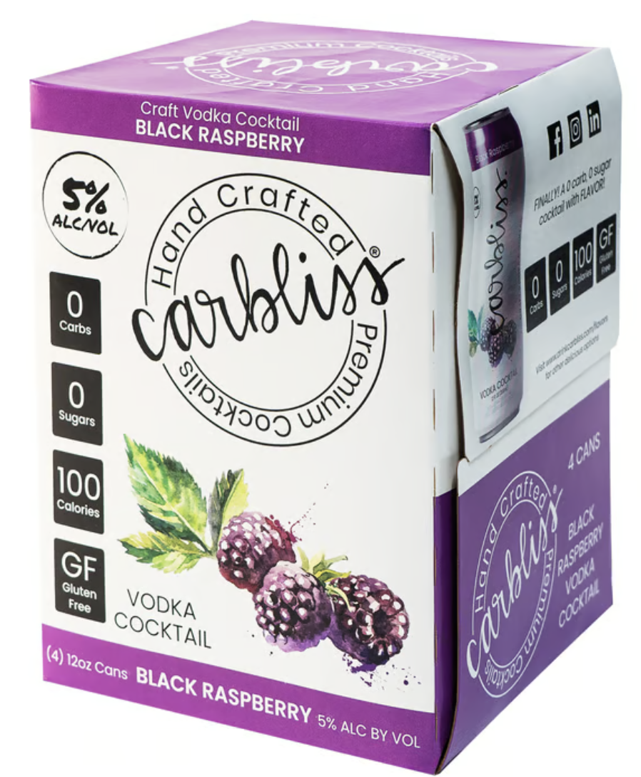 Carbliss Black Raspberry 4 pack - 12 oz.
