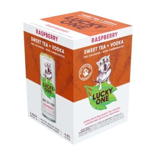 Lucky One Raspberry Tea 4pack - 12oz.