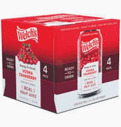 Welch's Cranberry 12oz 4 packs