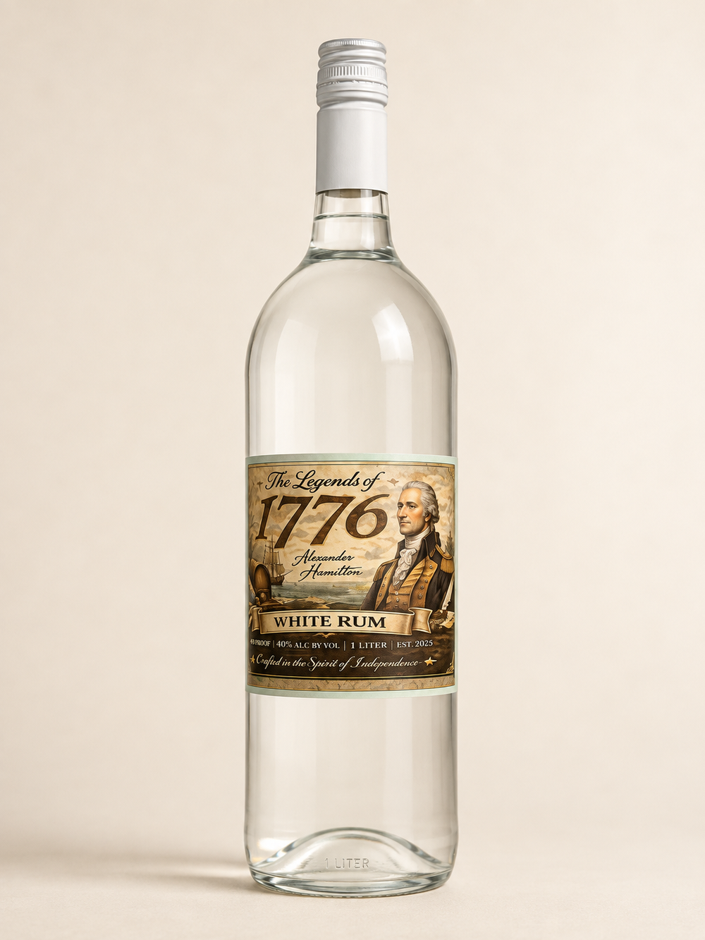 The Legends of 1776 White Rum 750ml