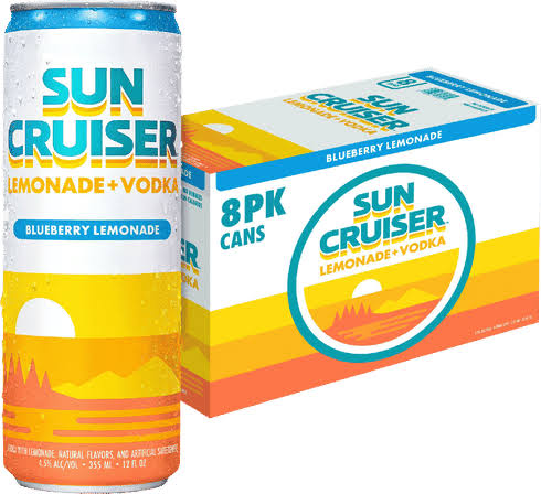 Sun Cruiser Blueberry Lemonade 8pack 12oz Cans