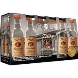 Tito's Vodka Sleeve 50ml 12pk