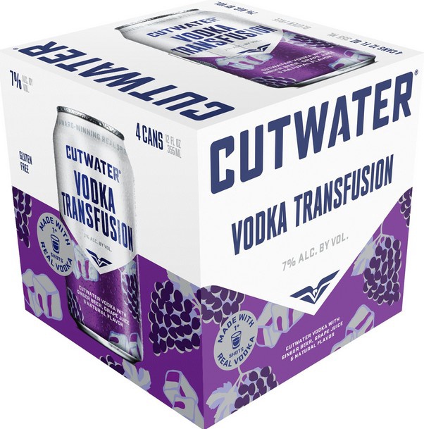 Cutwater Vodka Transfusion 12oz 4 pack