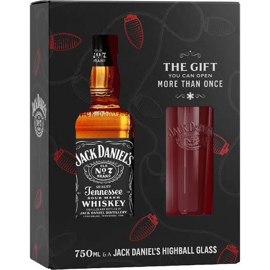 Jack Daniels Highball Glass Gift Set 750ml